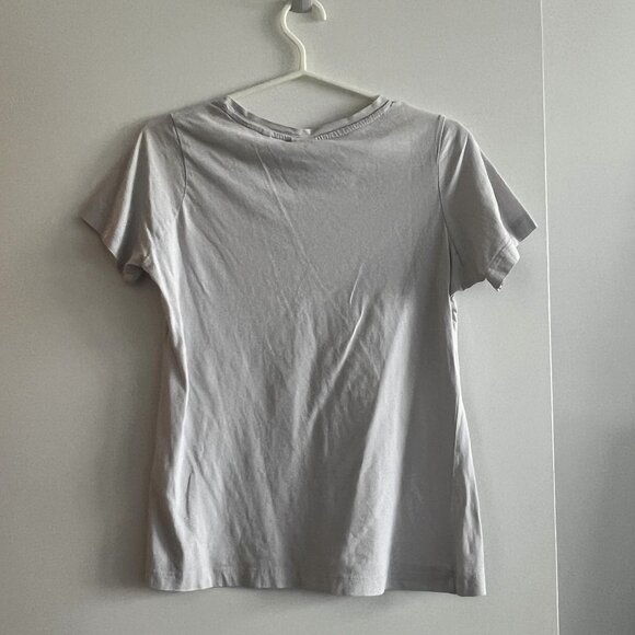 Kotn Women’s Essential Crew Grey White T-Shirt Size Small - Picture 2 of 6
